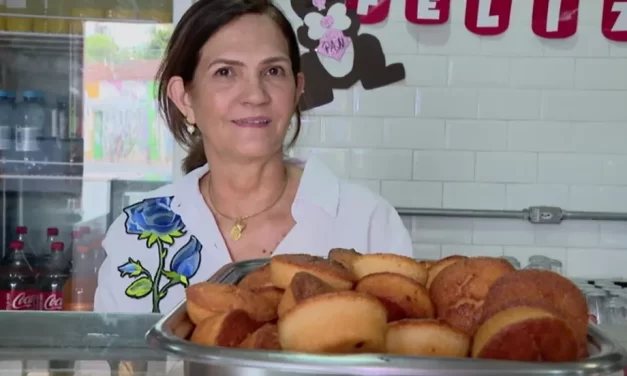 Tradicional bolo de arroz cuiabano é receita de família há três gerações