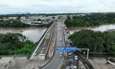 Novo trecho é interditado para obras do BRT na Avenida da FEB em Várzea grande (MT); veja mudanças