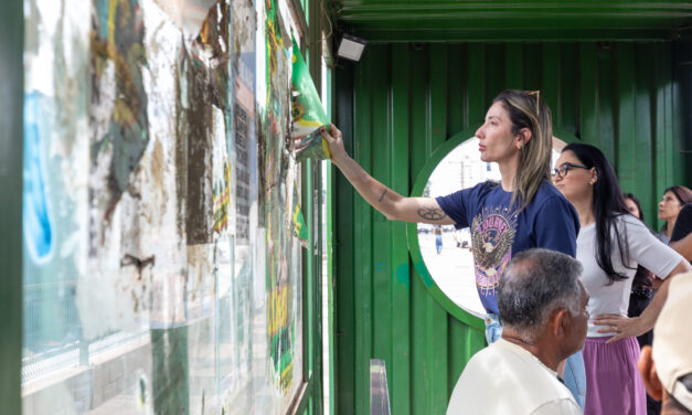 Primeira-dama lidera vistoria contra poluição visual em pontos de ônibus