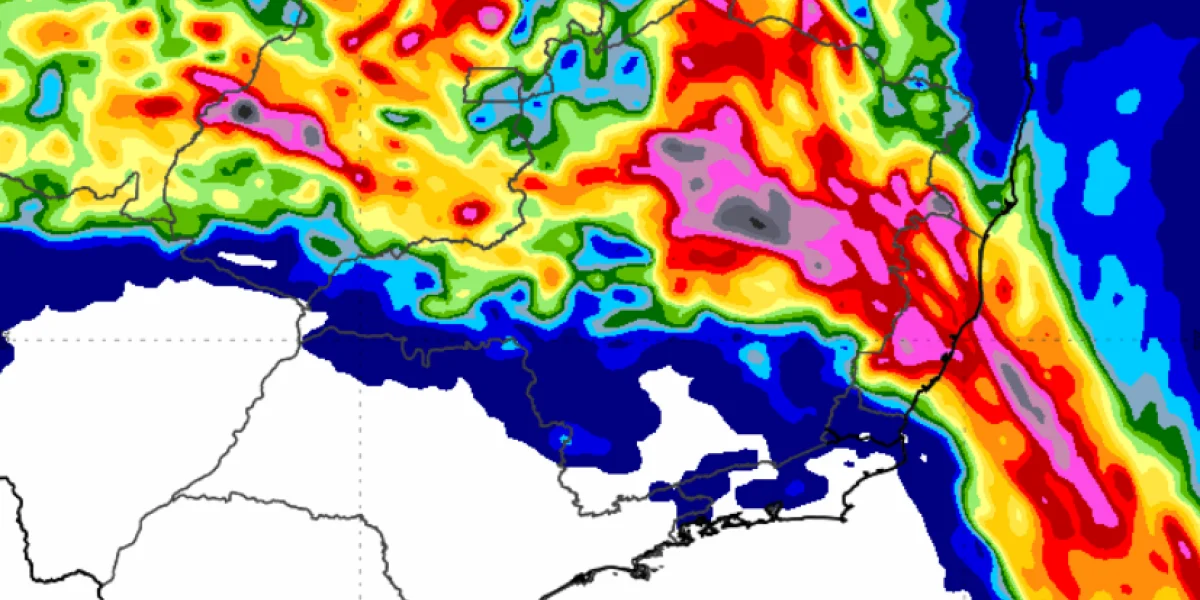 Inmet alerta para chuvas intensas em várias regiões, com foco em Minas Gerais