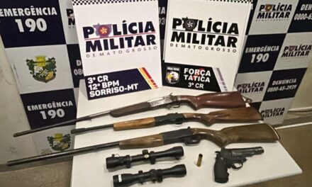 Força Tática detém suspeito por envolvimento na venda ilegal de armas em Sorriso
