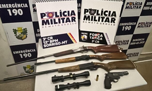 Força Tática detém suspeito por envolvimento na venda ilegal de armas em Sorriso