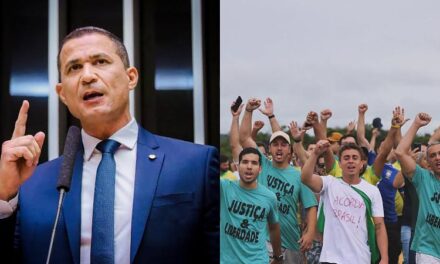 Vice-líder da oposição participa de ato político liderado por Nikolas Ferreira em apoio a Jair Bolsonaro.