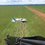Aeronave com meia tonelada de cocaína é interceptada em pista irregular de MT; imagens