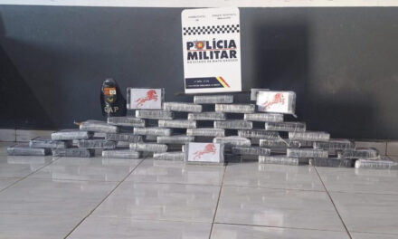 Polícia Militar apreende mais 46 tabletes de cocaína após localizar aeronave em área rural